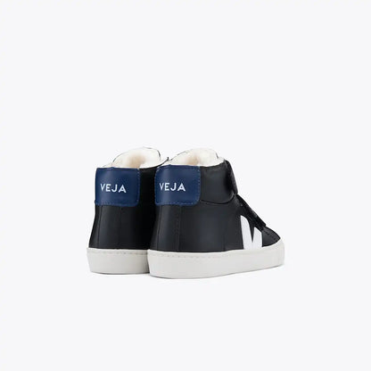ESPLAR MID FURED LEATHER BLACK WHITE