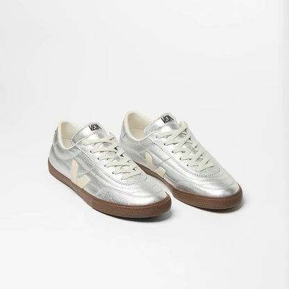 PANENKA LEATHER SILVER WHITE PIERRE BARK