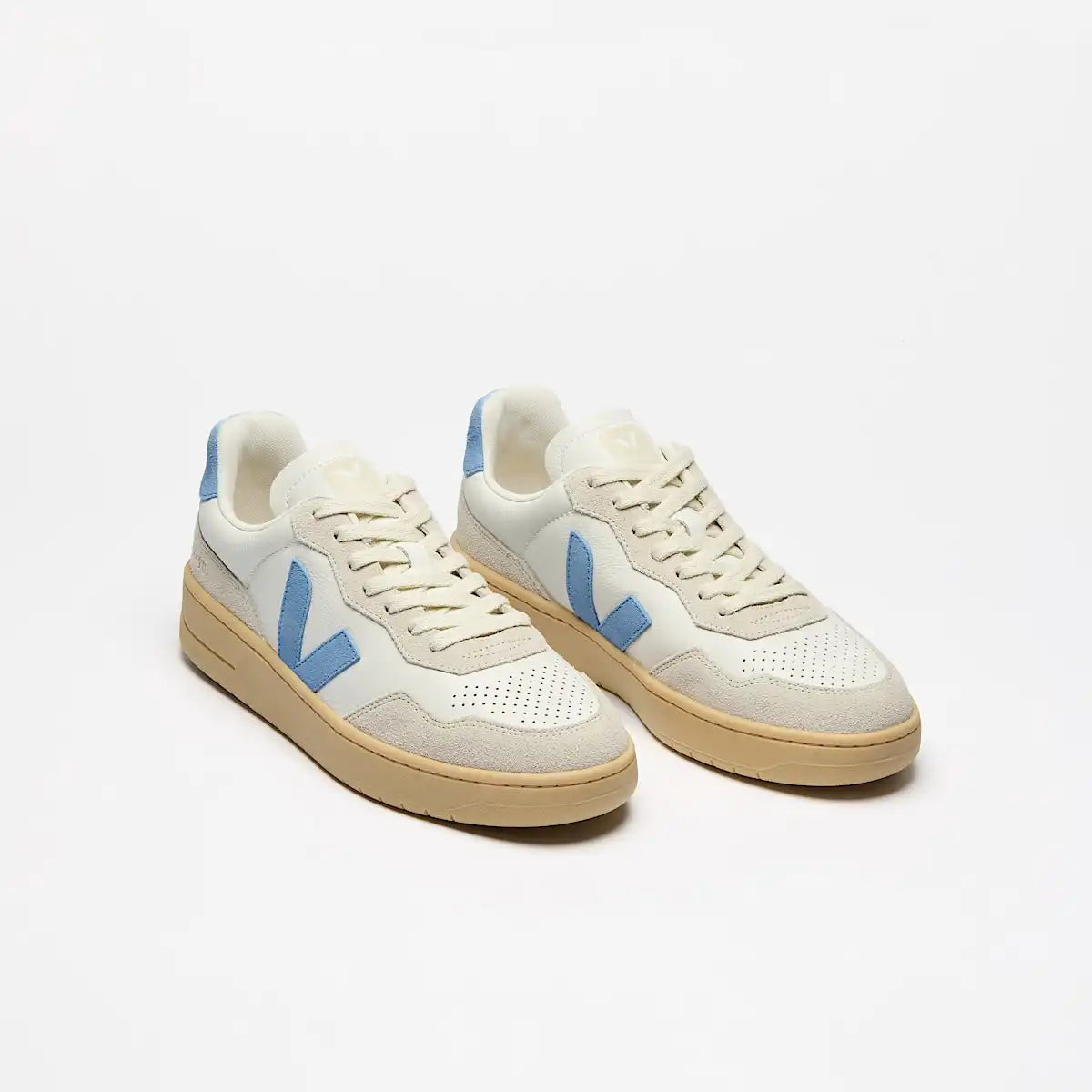 V-90 LEATHER WHITE AQUA NATURAL